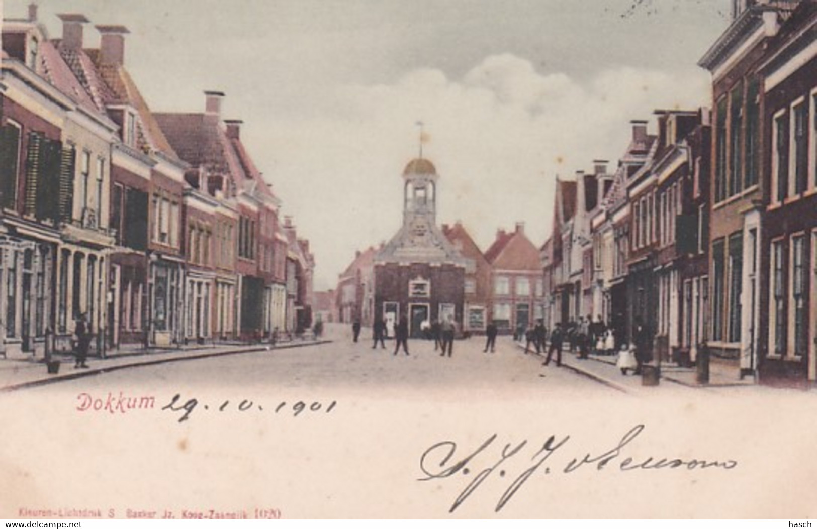 3755	72	Dokkum, (poststempel 1901) - Dokkum