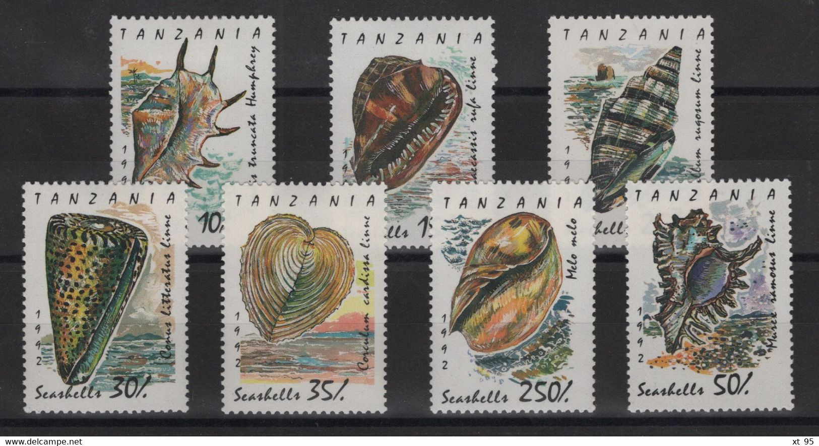 Tanzanie - N°1056 à 1062 - Faune Marine - Coquillage - Cote 6€ - * Neufs Avec Trace De Charniere - Tansania (1964-...)