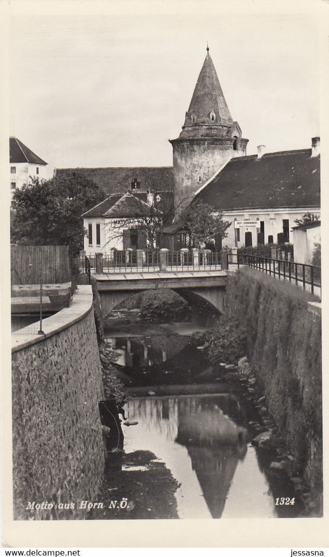 AK - HORN - Flussmotiv Mit Wehrturm 1930 - Horn