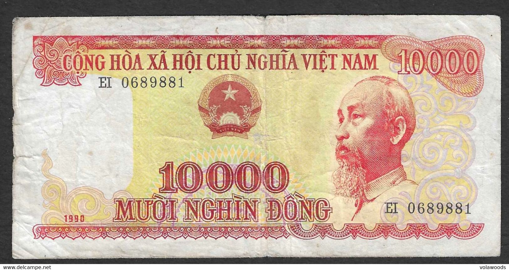 Vietnam - Banconota Circolata Da 10.000 Dong P-109a - 1990 #19 - Vietnam