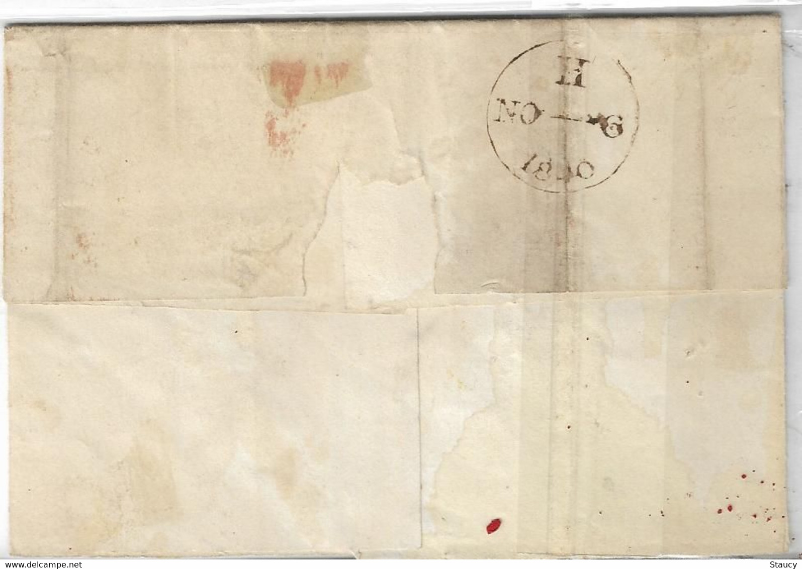 UK GB GREAT BRITAIN 1840 SG1 One Penny Black On Cover ....? To Warwickshire (PH) Used As Per Scan - Covers & Documents
