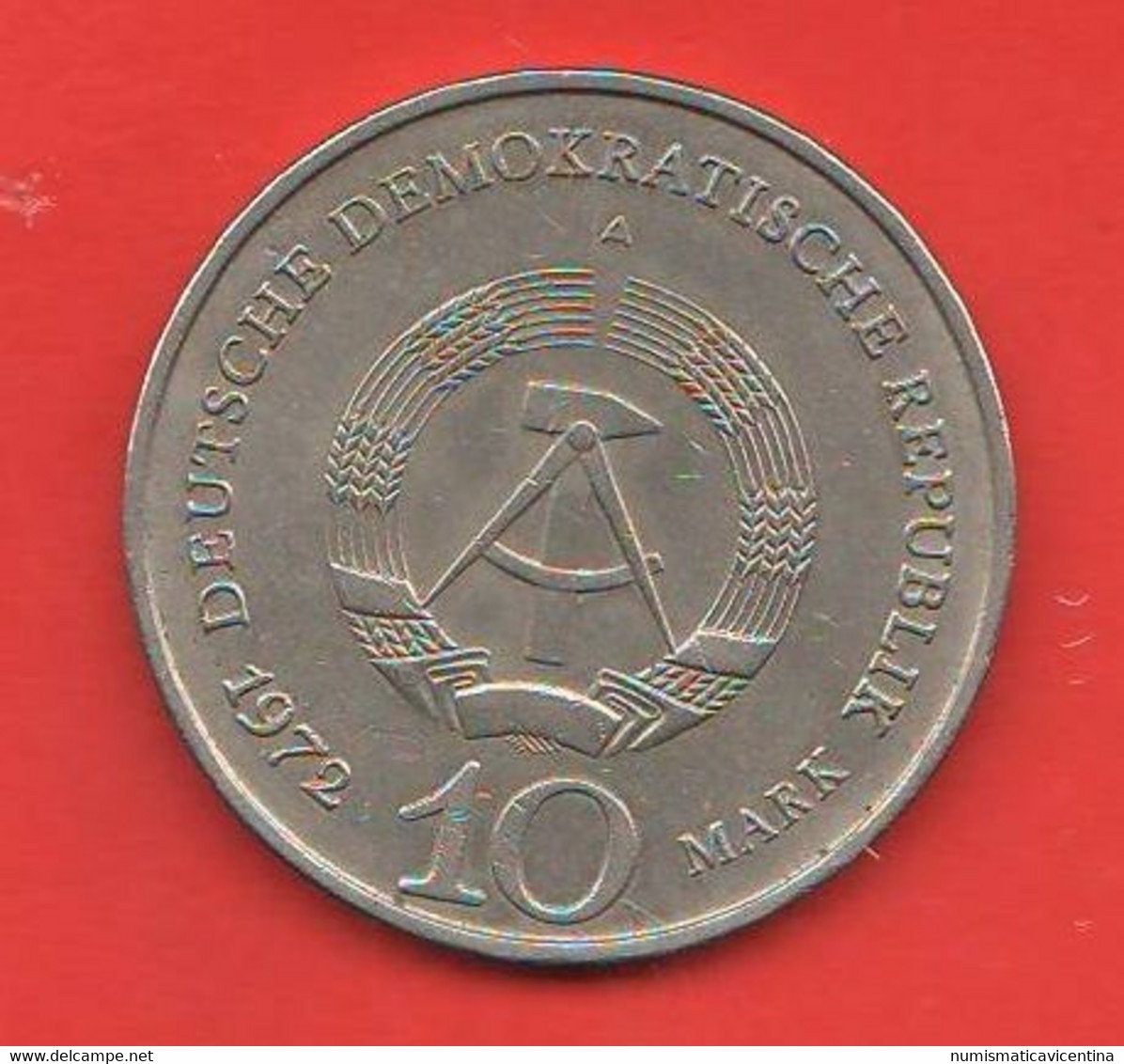 Germany Democratic Republic 10 Mark 1972 DDr Buchenwald Memorial Nichel Coin - Burundi