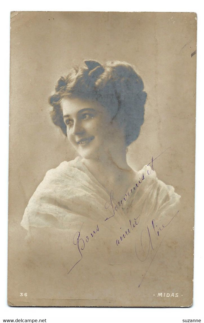 Jeune Femme - Portrait Vers 1918 - MIDAS N°36 - Nom Connu - VENTE DIRECTE X - Genealogía