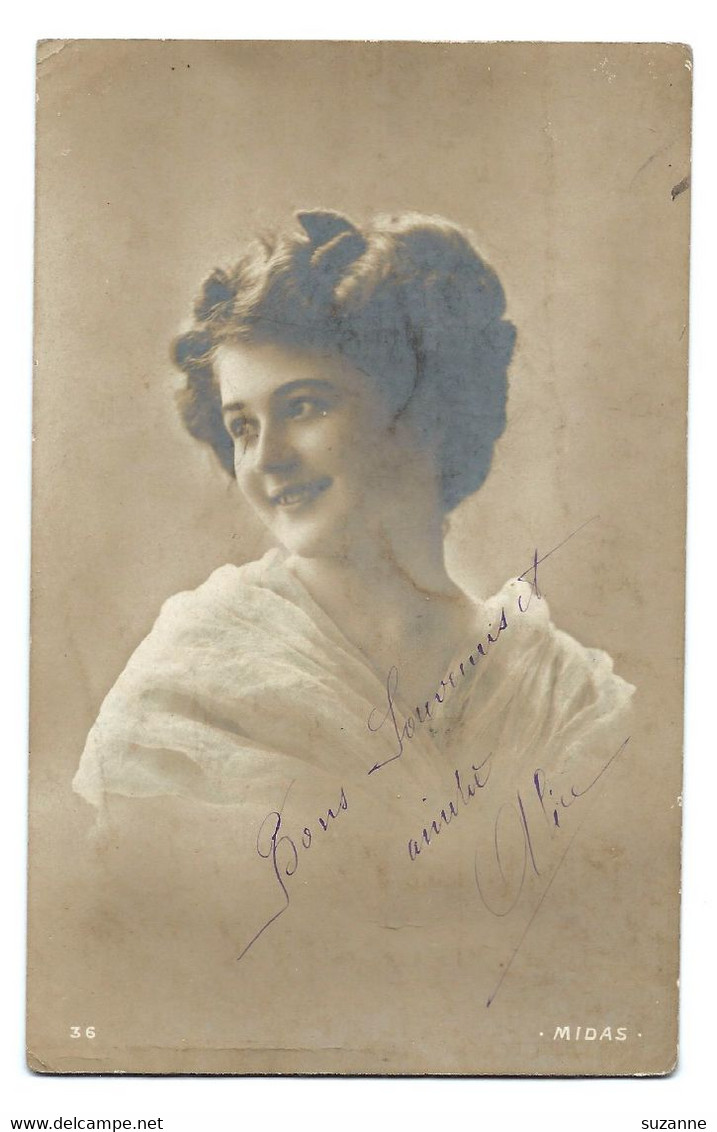 Jeune Femme - Portrait Vers 1918 - MIDAS N°36 - Nom Connu - VENTE DIRECTE X - Généalogie