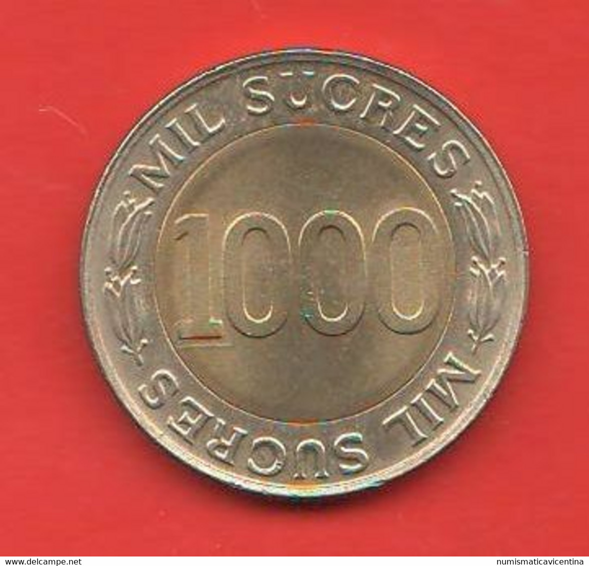 Ecuador 1000 Sucres 1997 Banco Central De Ecuador Sud America Bimetalic  Coin - Ecuador