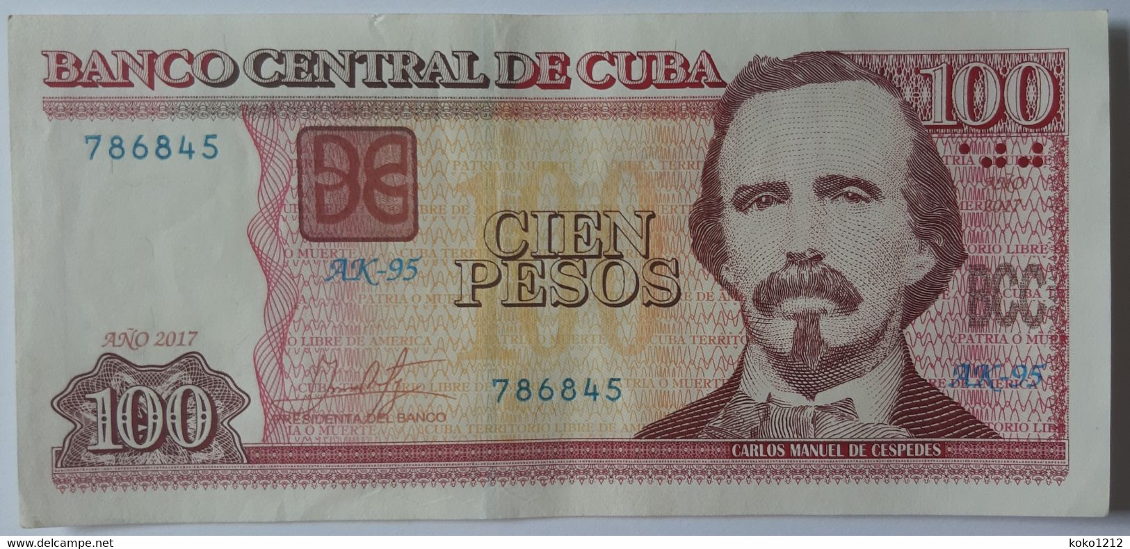 Cuba 100 Pesos CUP 2017 P129 VF+ - Cuba