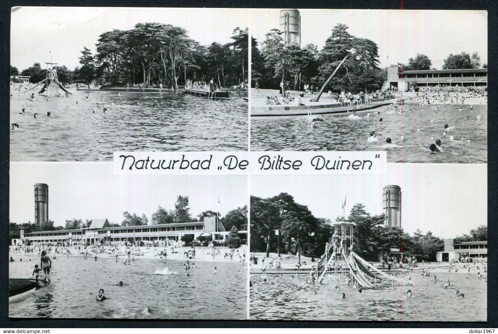 Natuurbad De Biltse Duinen , Biltseweg  Bilthoven- Used 2-7-1971  - 2 Scans For Condition.(Originalscan !!) - Bilthoven