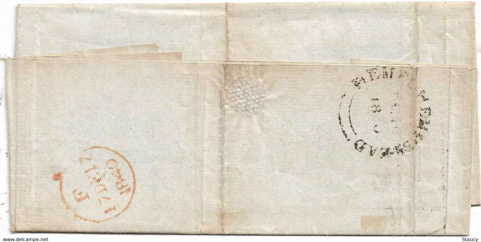 UK GB GREAT BRITAIN 1840 SG1 One Penny Black On Cover Hemel Hempstead To Cheapside, London  (BD) Used As Per Scan - Covers & Documents