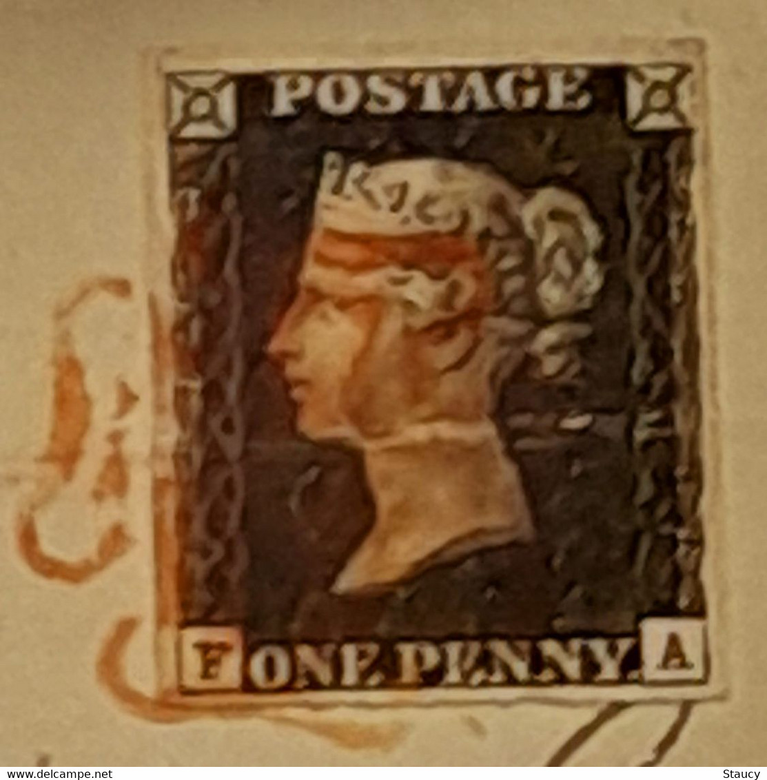 UK GB GREAT BRITAIN 1840 SG1 One Penny Black 4 Margins On Cover Swansea To Cardiff (FA) Used As Per Scan - Cartas & Documentos