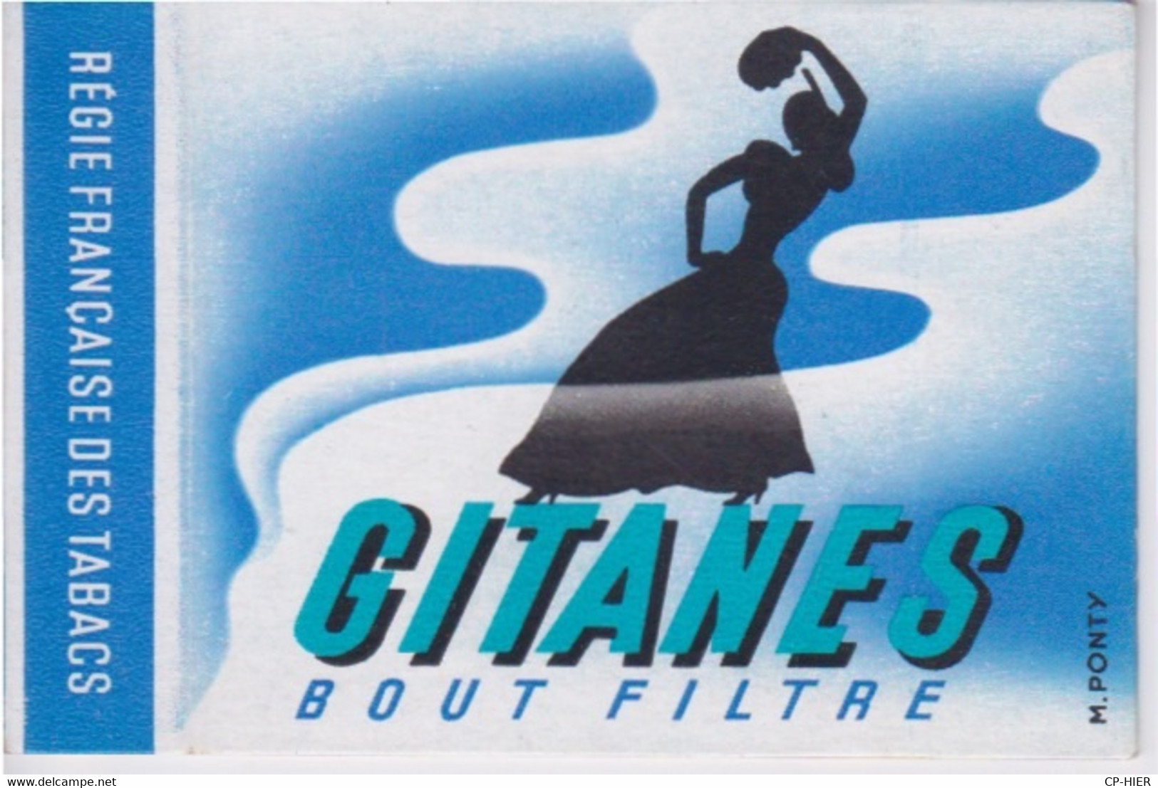 PUB PUBLICITE GITANES  BOUT FILTRE - CAPORAL  - ANCIENNE BOITE DE RECOUVREMENT VIDE - NEUF - Estuches Para Cigarrillos (vacios)