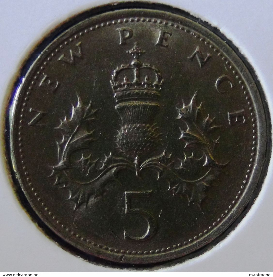 Great Britain - 1971 - 5 Pence - KM 911 - Vz - Look Scans - 5 Pence & 5 New Pence