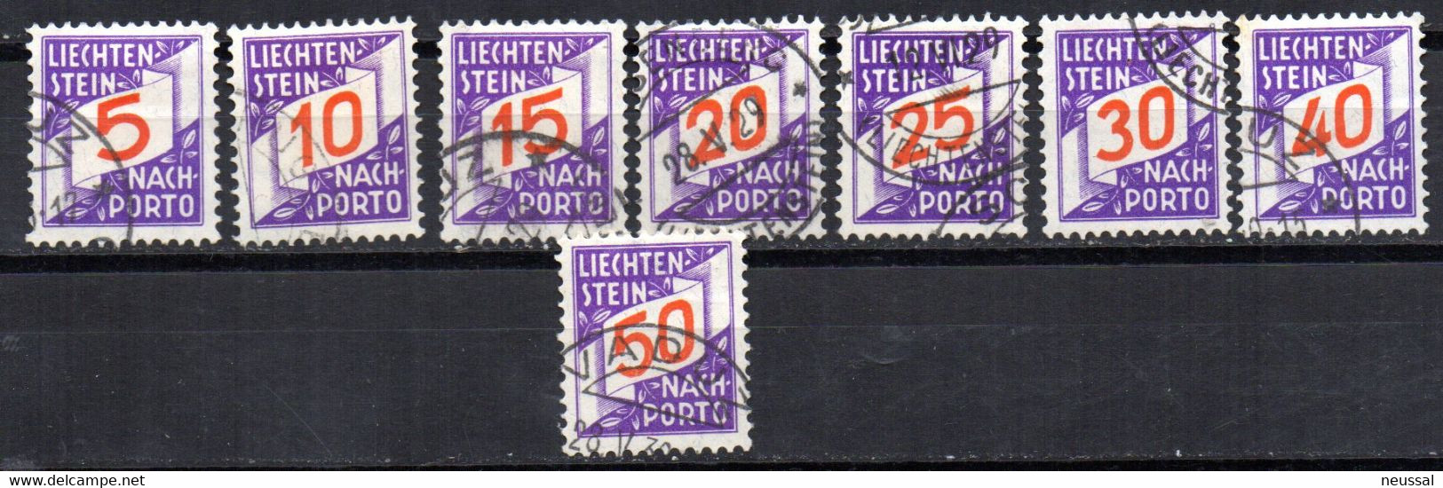 Serie Timbre Taxe Nº 13/20  Lietchestein - Postage Due