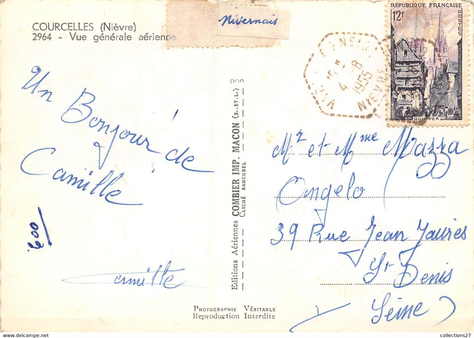 58-COURCELLES-VUE GENERALE AERIENNE - Brinon Sur Beuvron