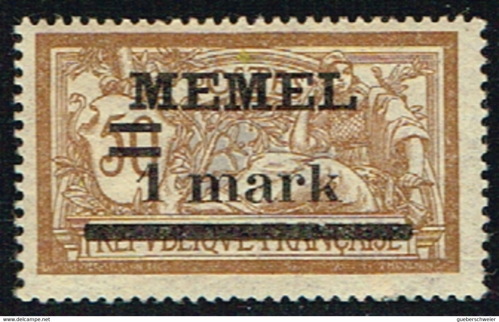 MEM 1 - MEMEL Merson N° 26 Neuf* Papier Grande Consommation - Unused Stamps