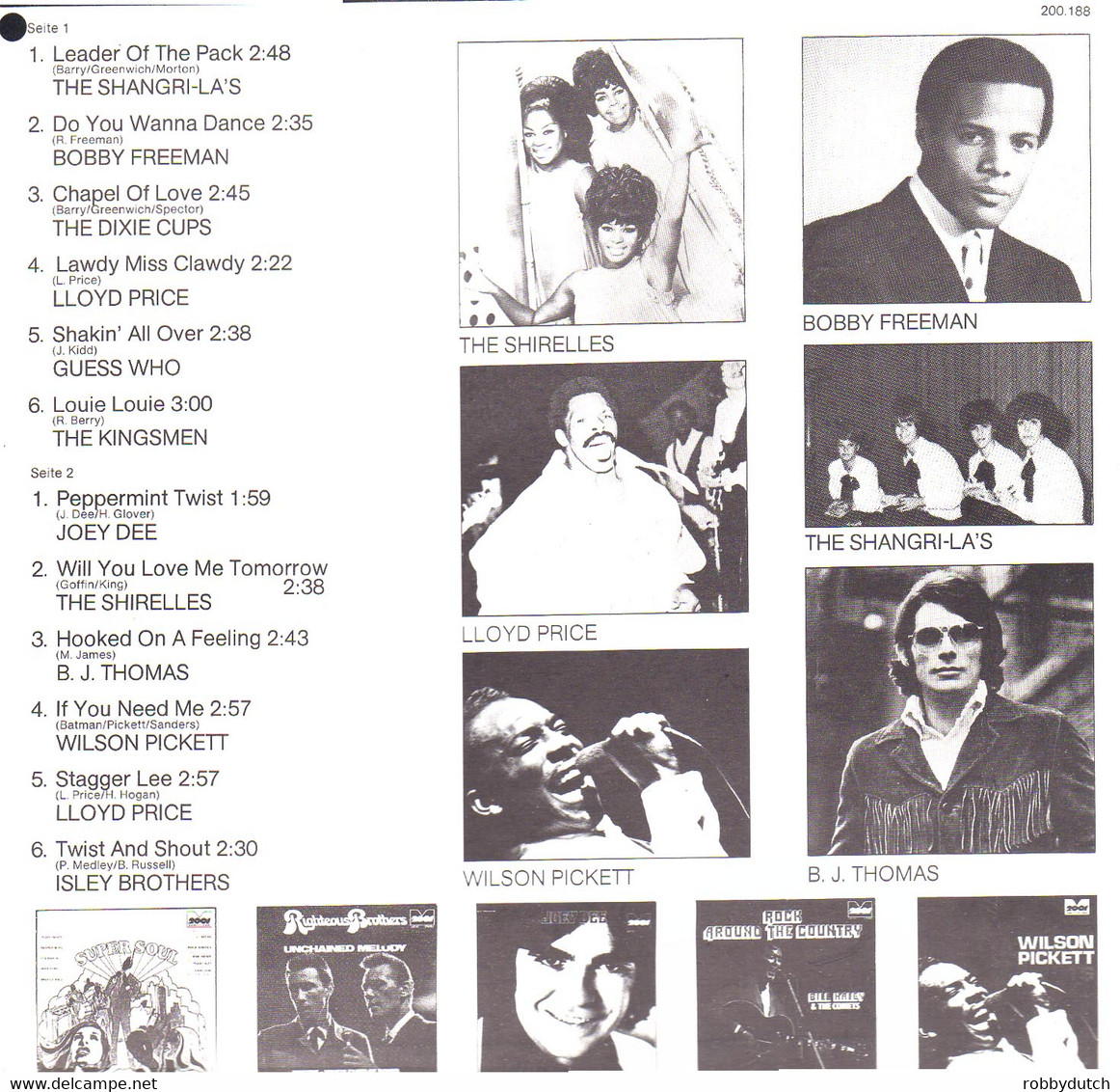 * LP * GOLDEN OLDIES - WILSON PICKETT / SHIRELLES / B.J. THOMAS / GUESS WHO / ISLEY BROTHERS A.o. - Compilations