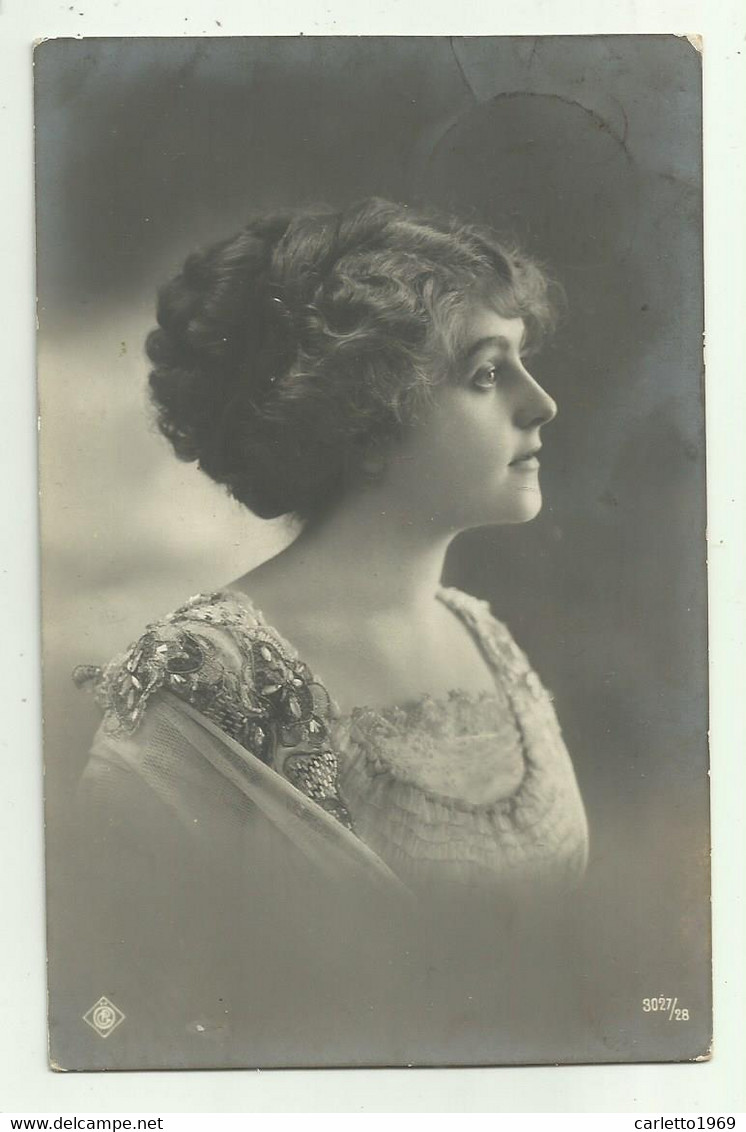 DONNA D'EPOCA PROFILO 1912  - VIAGGIATA FP - Frauen