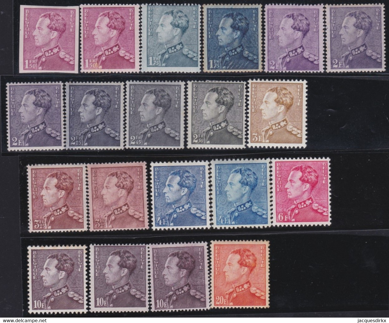 Belgie  .  OBP   .   20 Zegels    .    *     .    Ongebruikt Met Gom   .   /  .  Neuf Avec Gomme - Unused Stamps