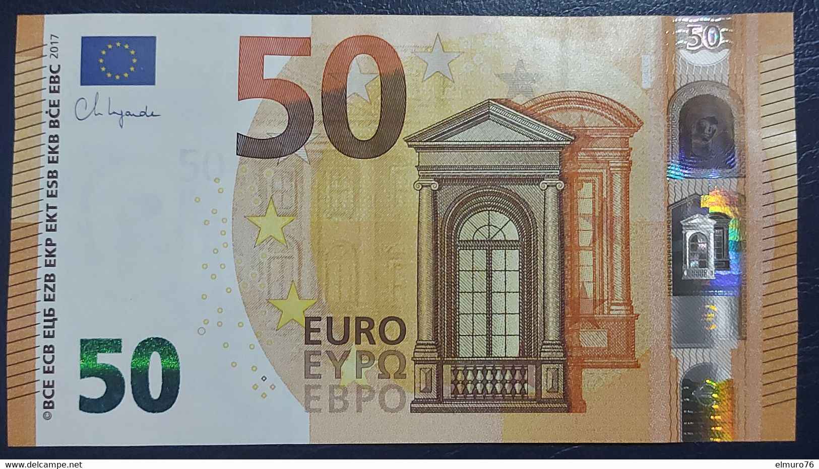 50 EURO S040C4 Italy Lagarde Serie SB Ch 93 Perfect UNC - 50 Euro