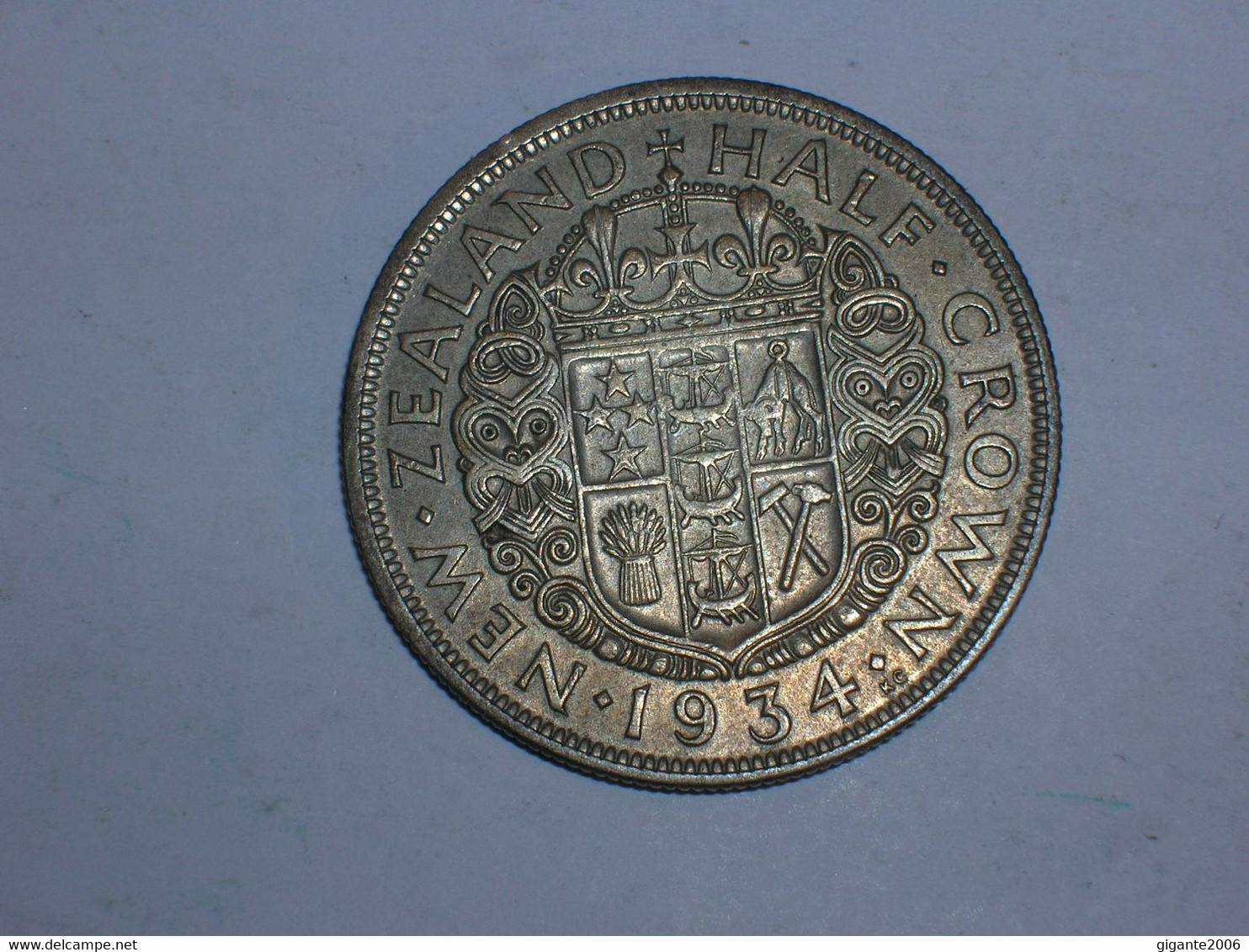 NUEVA ZELANDA. 1/2 CORONA 1934 (10806) - New Zealand