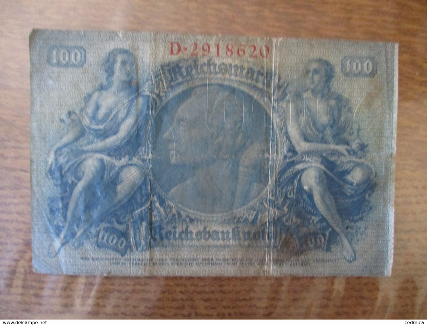 REICHSMARK REICHSBANKNOTE HUNDERT BERLIN DEN 24 AUGUST 1924 - 100 Mark