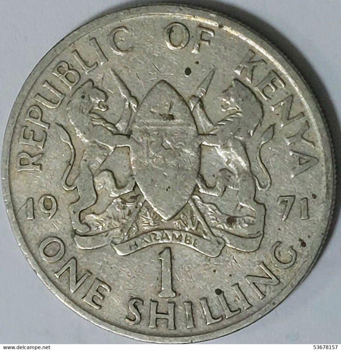 Kenya - 1 Shilling 1971, KM# 14 (#1326) - Kenya