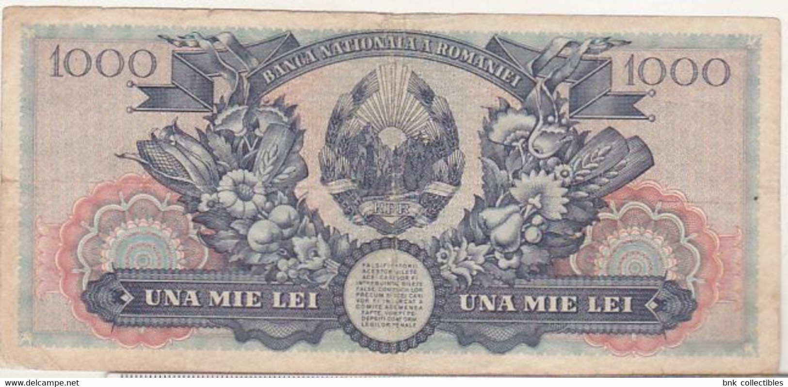 Romania 1000 Lei 1948 , Circulated - Romania