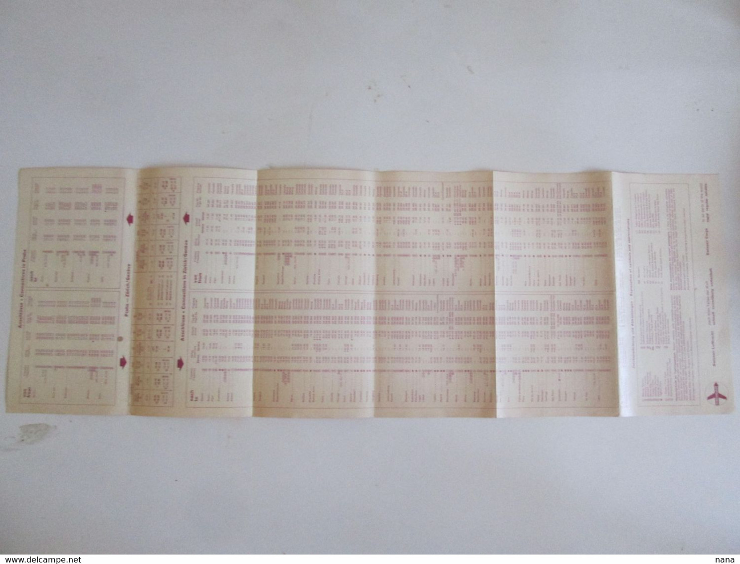 Swissair Horaire De Vol/Timetable,edition Praha/Berlin-Schonefeld May 4-October 31,1964 - Europa