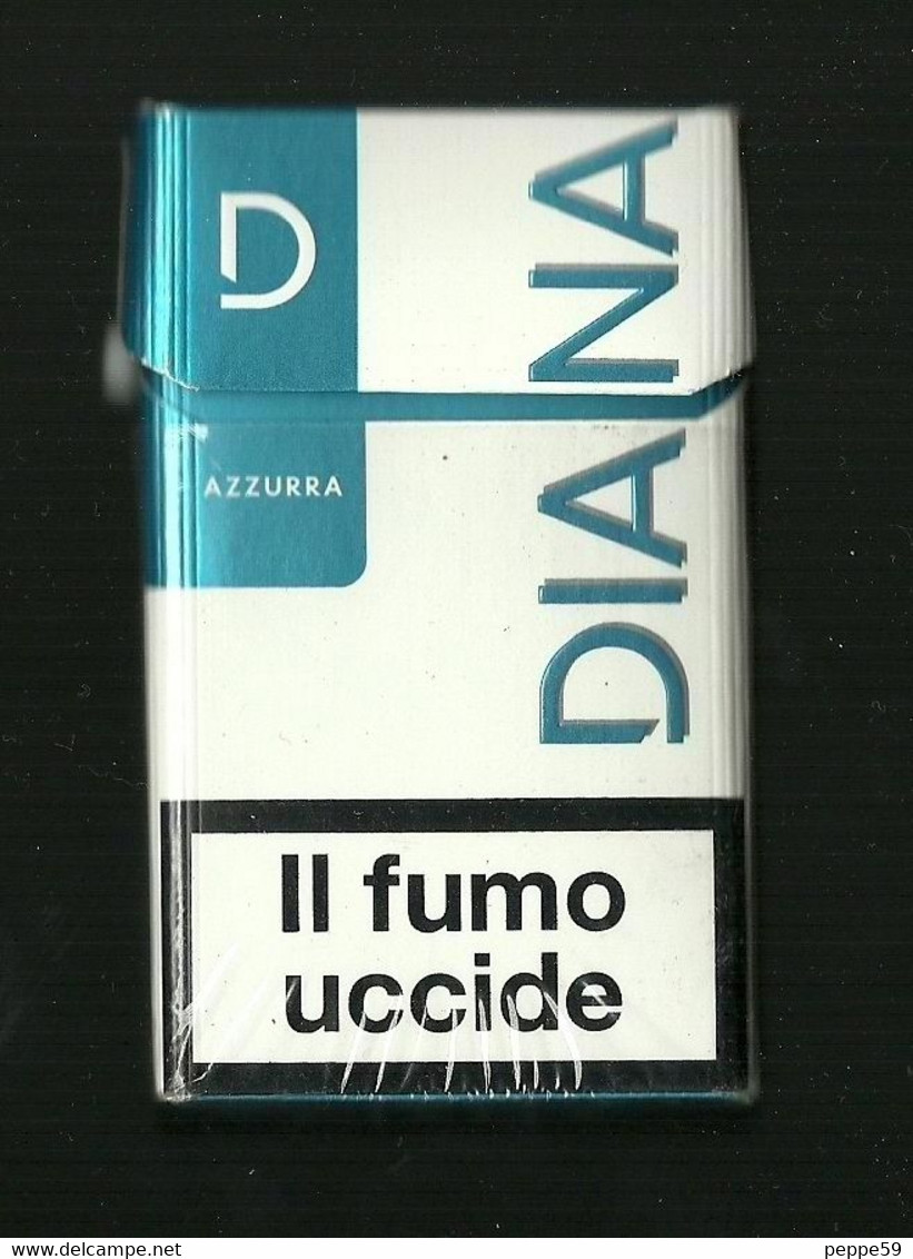 Tabacco Pacchetto Di Sigarette Italia - Diana Azzurra Da 20 Pezzi T.2 -Vuoto - Etuis à Cigarettes Vides