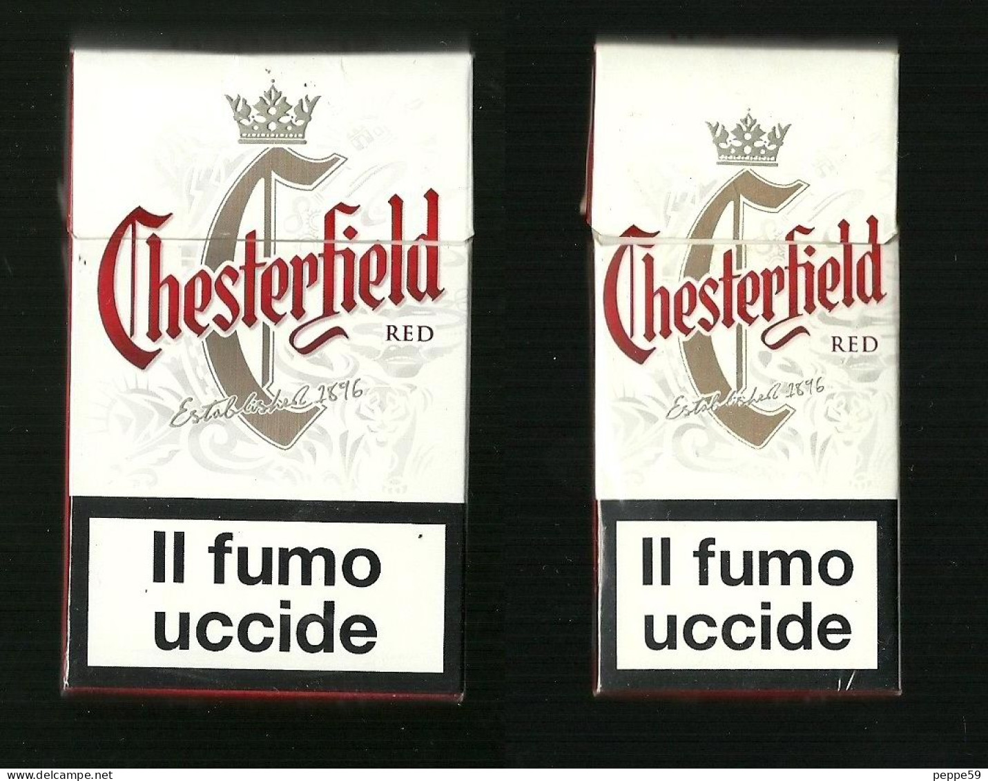 Pacchetti Di Sigarette ( Vuoti ) - Chesterfield Red Da 10 E 20 Pezzi N.02 - Etuis à Cigarettes Vides