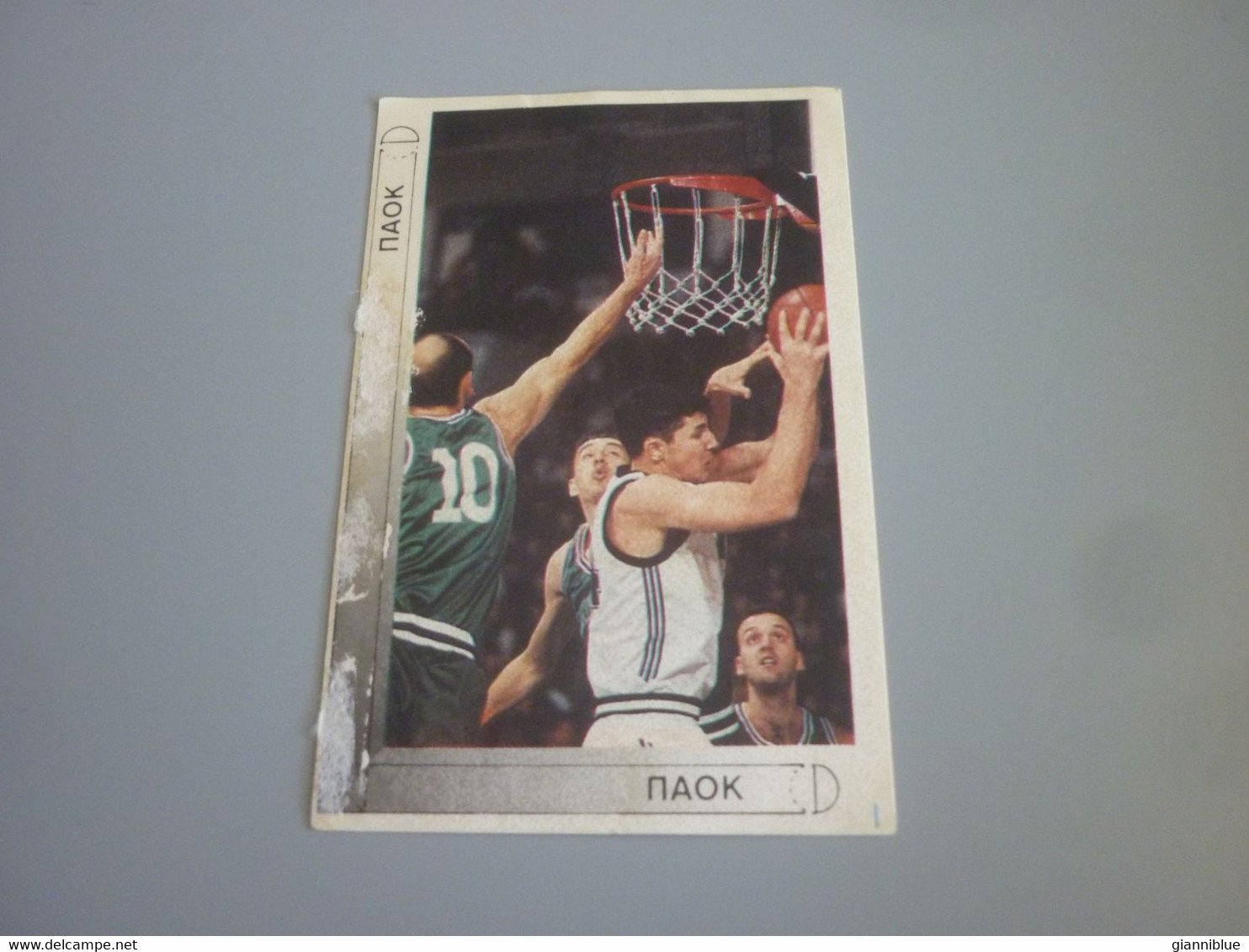 Efthimios Rentzias PAOK Basketball Basket 1995-1996 Greek Edition Sticker - Other & Unclassified