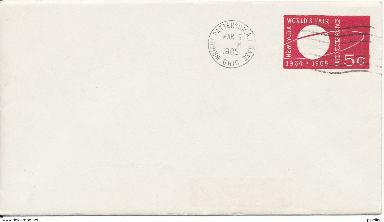 USA Postal Stationery Cover New York Worlds Fair 1964-1965  12-2-1965 - 1961-80