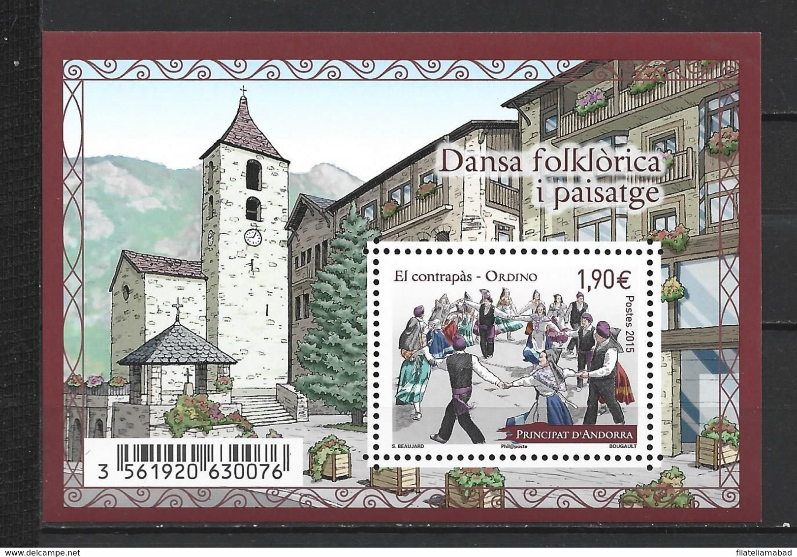 ANDORRA C. FRANCES  HOJITA BLOQUE Nº 771 (C.H.) - Used Stamps