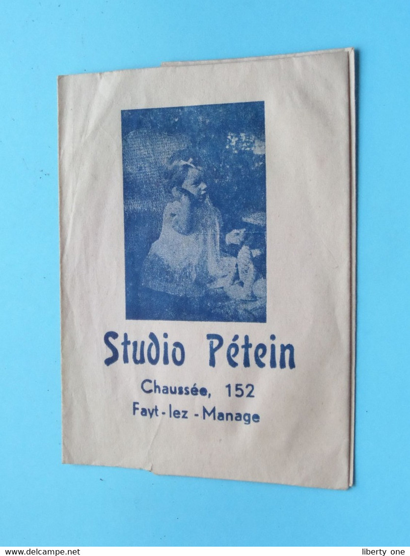 3 Mapjes Voor Foto's > STUDIO H. Pétein Chaussée 152 & Av. Herman 154 > FAYT-lez-Manage ( Zie / Voir SCANS )  ! - Supplies And Equipment