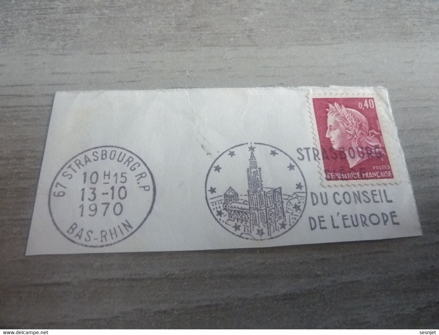 Strasbourg - Conseil De L'Europe - Yt 1536 B - Flamme Philatélique - Année 1970 - - Used