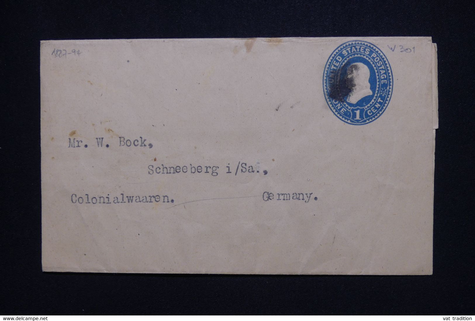 ETATS UNIS - Entier Postal Pour L'Allemagne - L 127720 - ...-1900