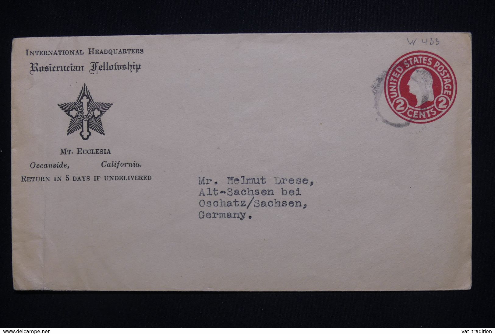 ETATS UNIS - Entier Postal Commercial Pour L 'Allemagne - L 127734 - 1901-20