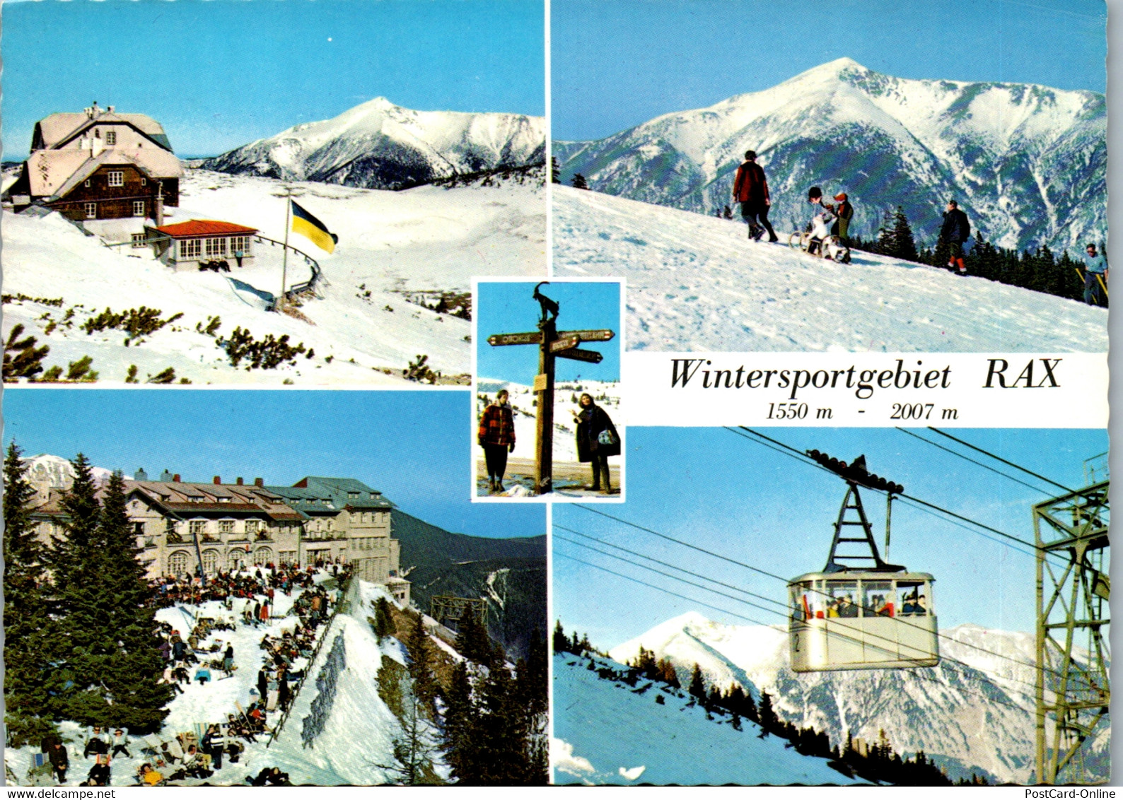 36428 - Niederösterreich - Rax , Raxalpe , Ottohaus , Schneeberg , Berghotel , Raxseilbahn , Mehrbildkarte - Nicht Gelau - Raxgebiet