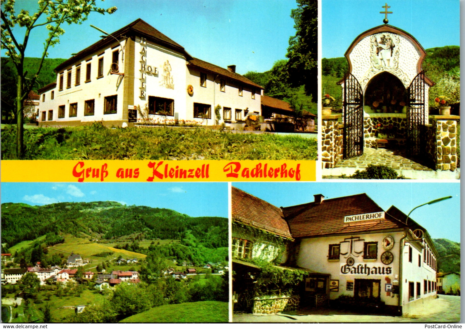 36451 - Niederösterreich - Kleinzell , Gasthof Pachlerhof , E. U. F. Pachler  - Nicht Gelaufen - Lilienfeld