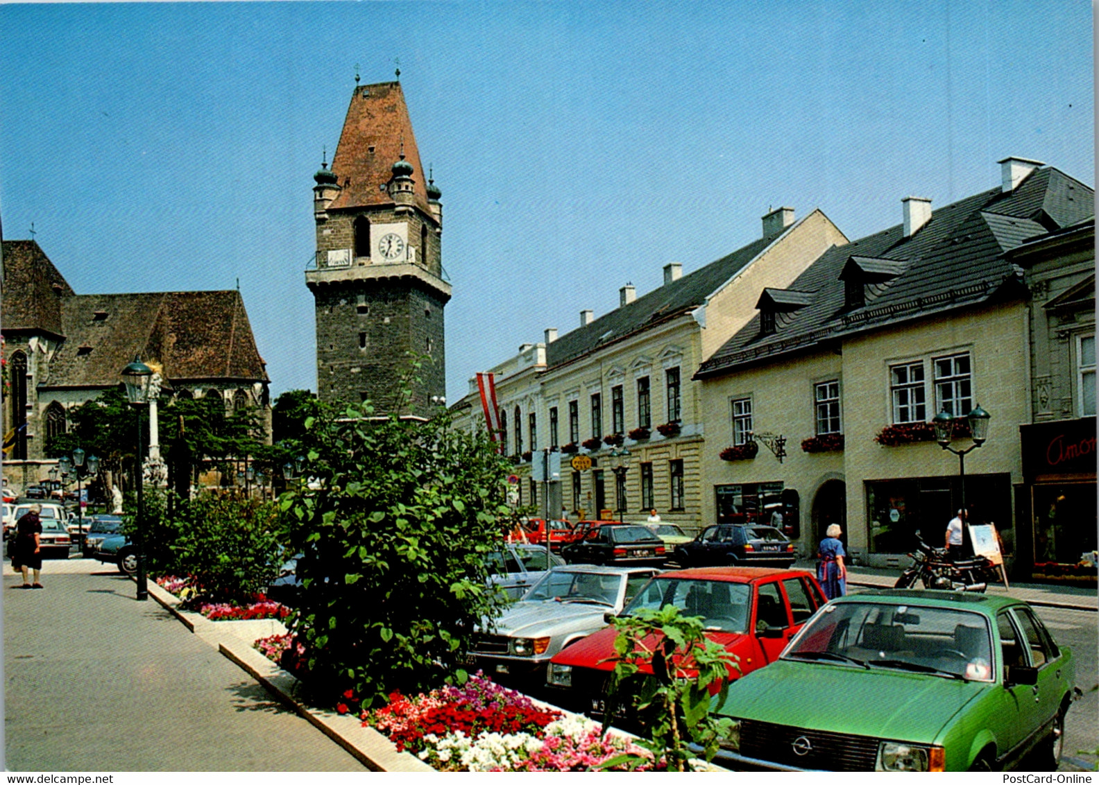 36464 - Niederösterreich - Perchtoldsdorf , Hauptplatz Mit Wehrturm , Opel , Fiat , Mercedes - Nicht Gelaufen - Perchtoldsdorf