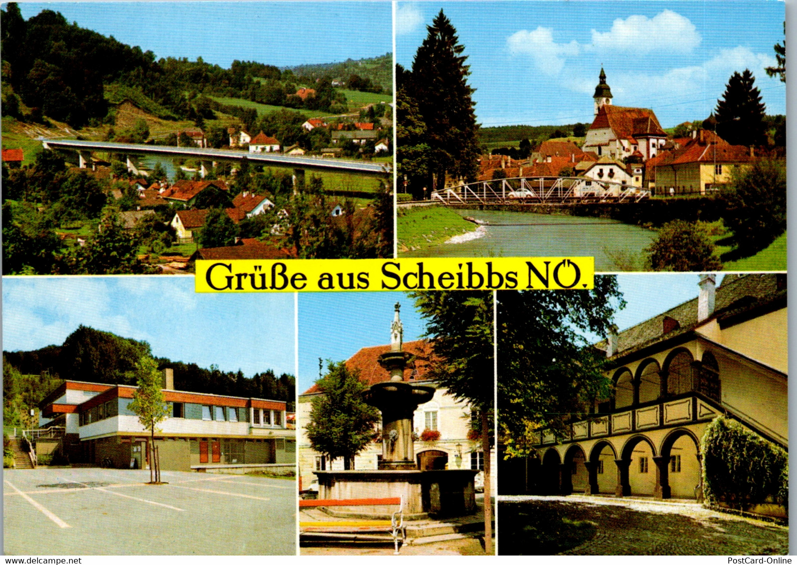 36519 - Niederösterreich - Scheibbs , Hallenbad , Alter Brunnen , Schloßhof - Nicht Gelaufen - Scheibbs