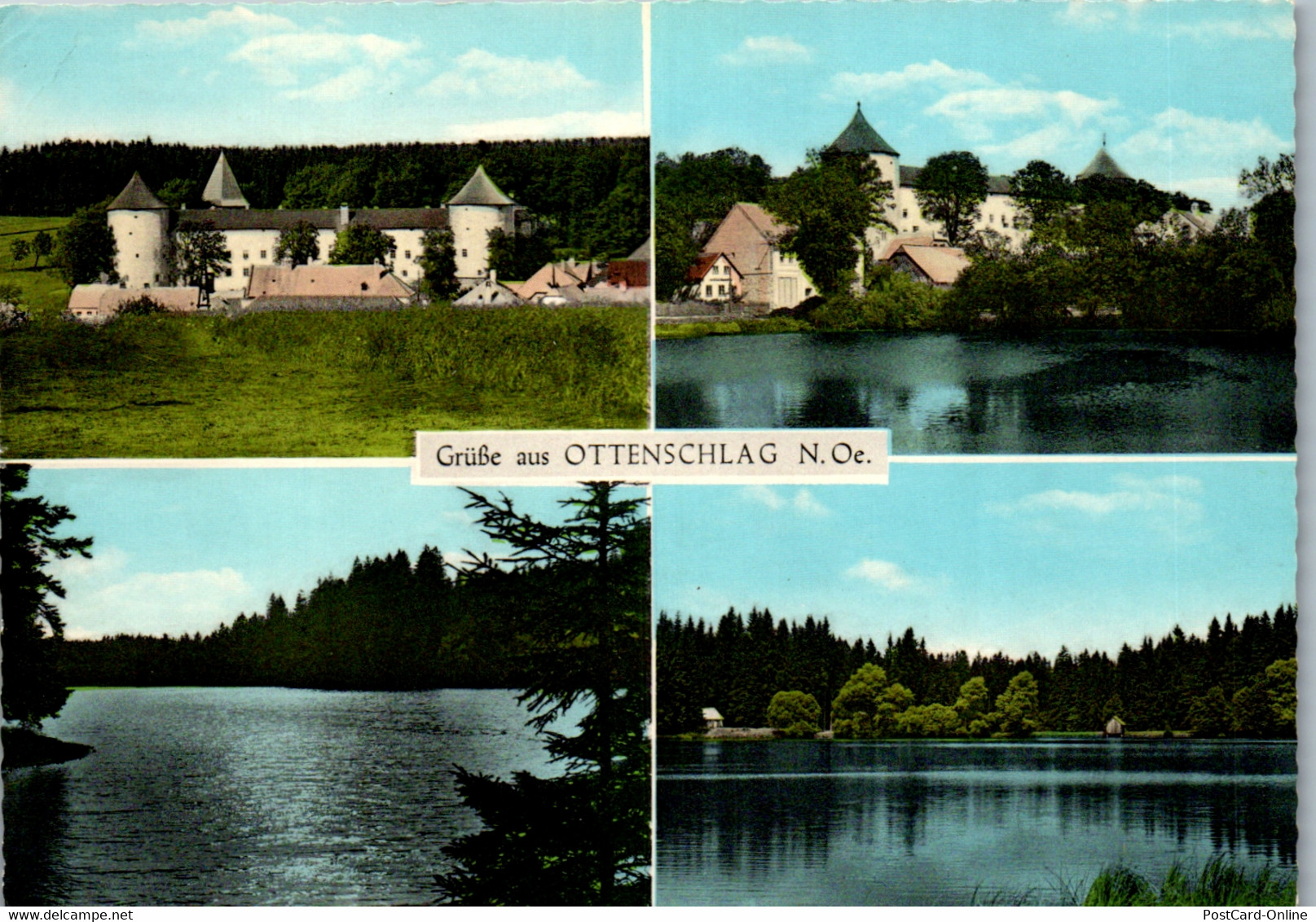 36534 - Niederösterreich - Ottenschlag , Schloss , Himmelteich , Weyrerteich - Gelaufen 1972 - Zwettl