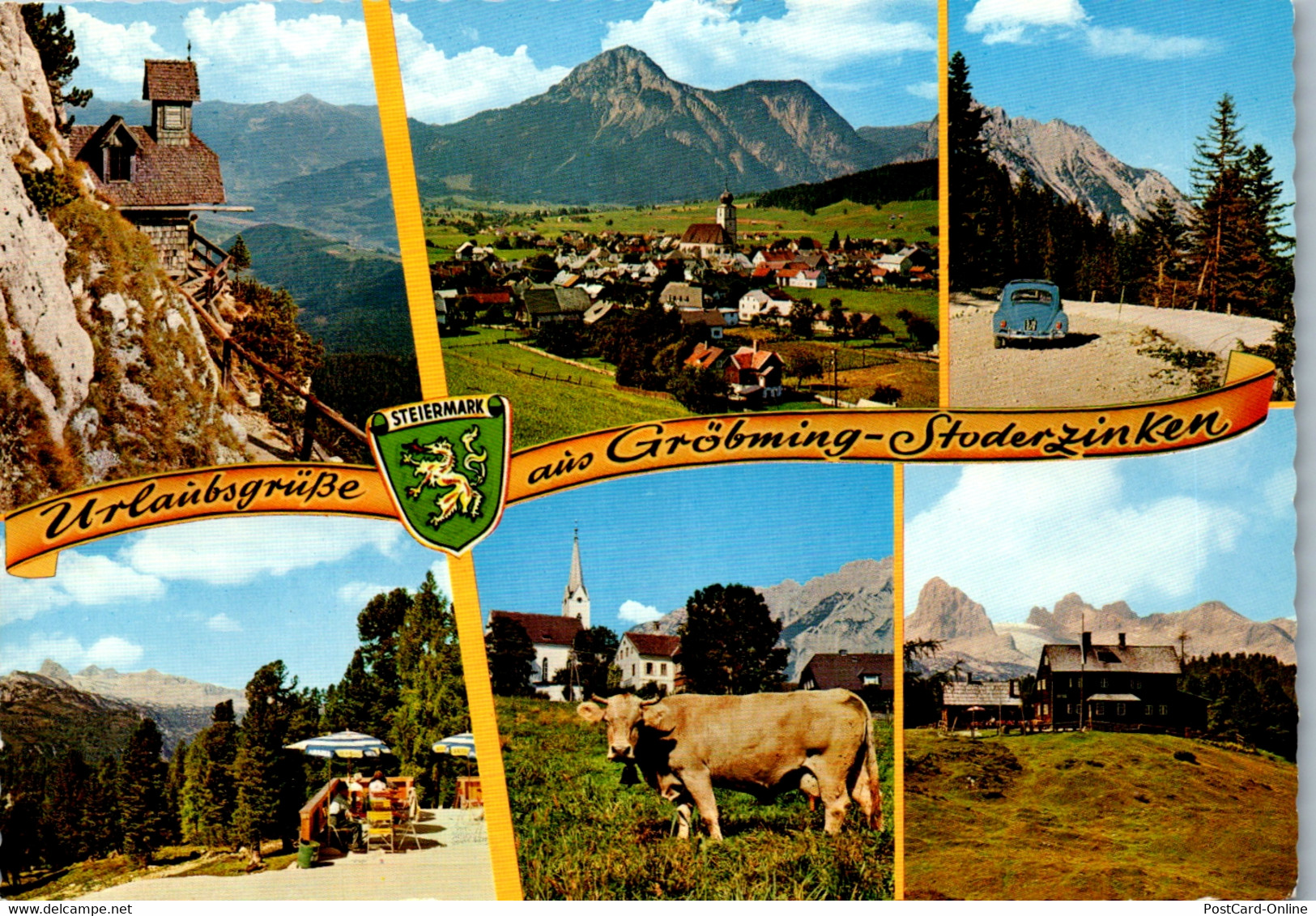 36564 - Steiermark - Gröbming , Stoderzinken , Steinerhaus Mit Dachstein , Brünnerhütte , Mehrbildkarte - Gelaufen - Gröbming