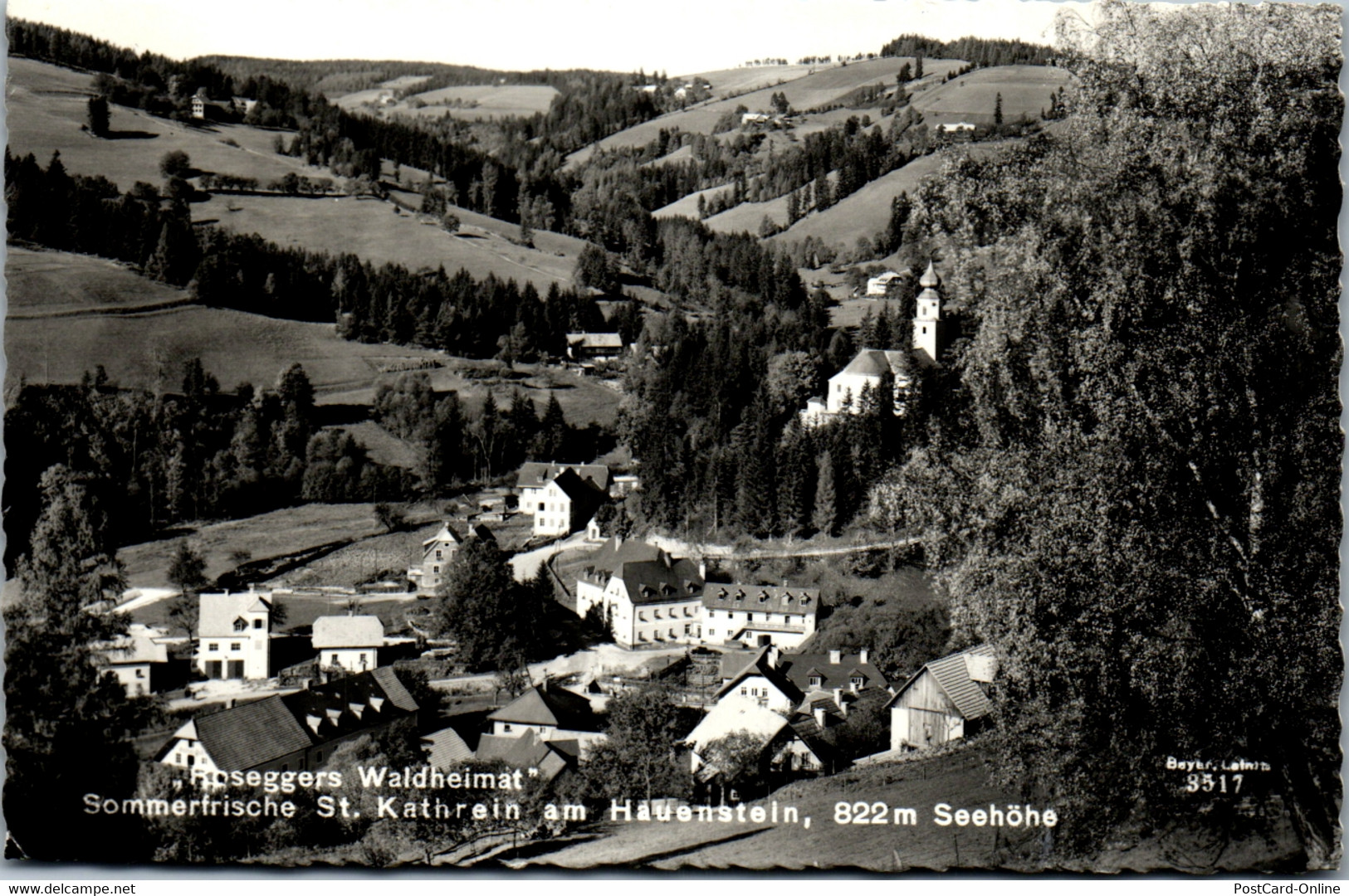 36607 - Steiermark - St. Kathrein Am Hauenstein , Rosegger's Waldheimat - Gelaufen 1966 - Krieglach
