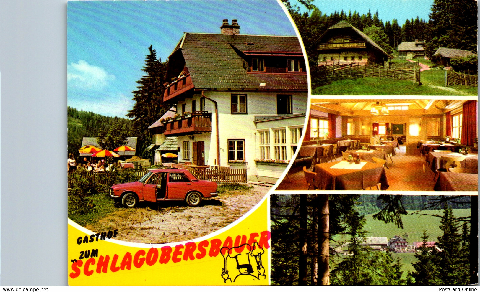36676 - Steiermark - Krieglach , Alpl , Pension Gasthof Zum Schlagobersbauer , A. Leitner - Nicht Gelaufen - Krieglach