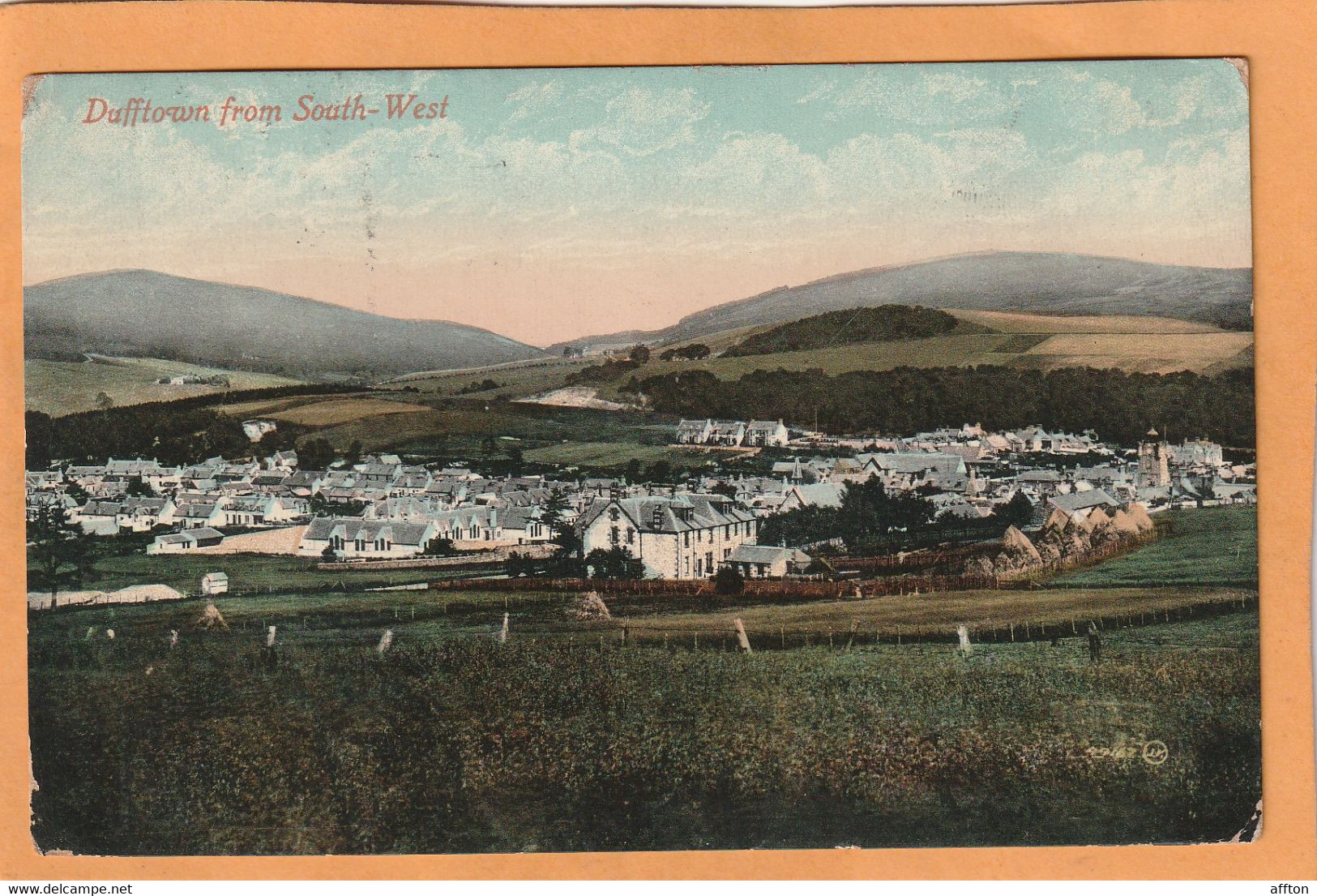 Dufftown UK 1914 Postcard - Moray