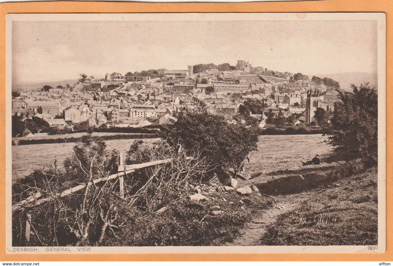 Denbigh UK Old Postcard - Denbighshire