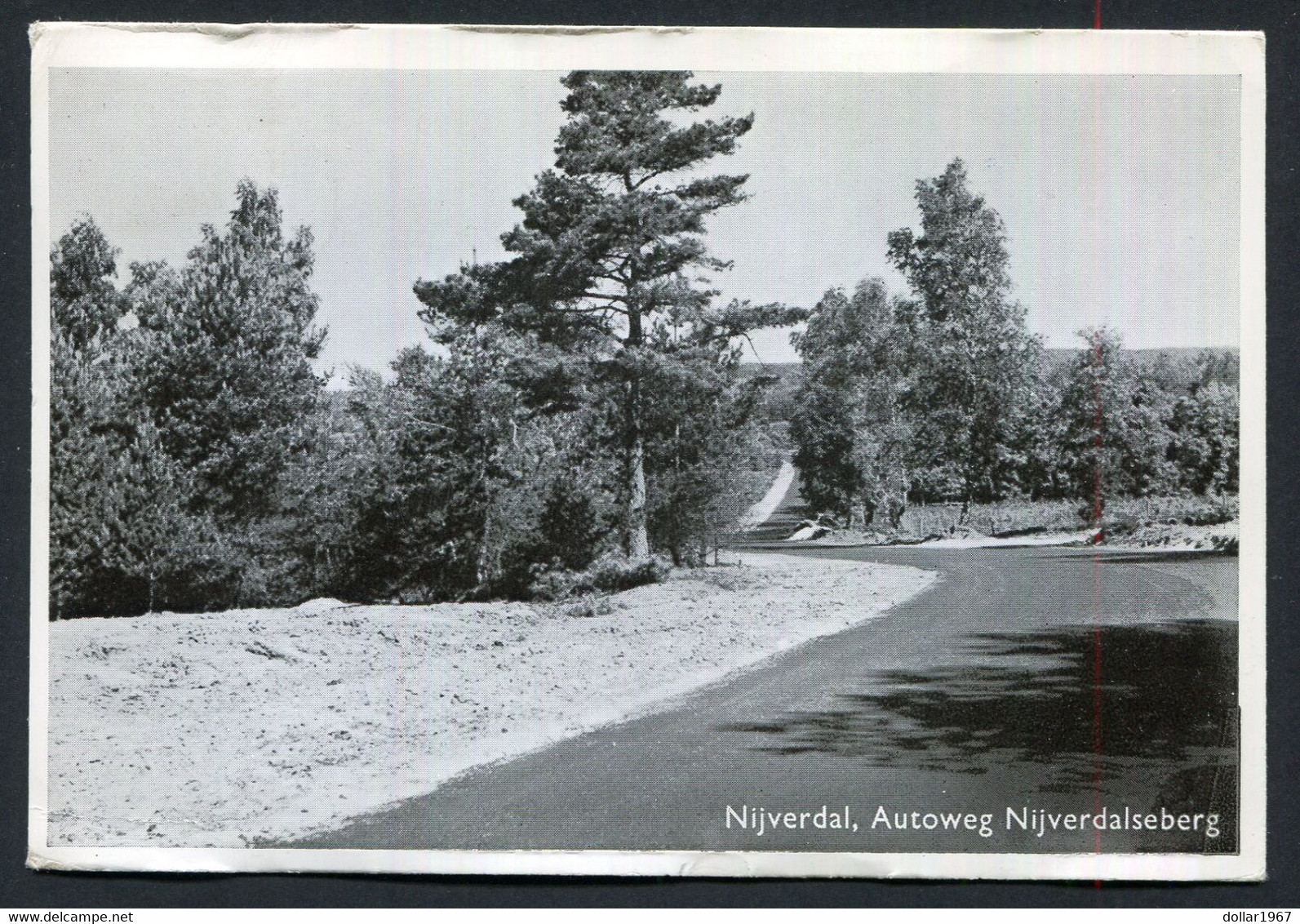 Nijverdal , Autoweg Nijverdalseweg ( Holtenberg )  - Used  1963  - 2 Scans For Condition.(Originalscan !!) - Nijverdal