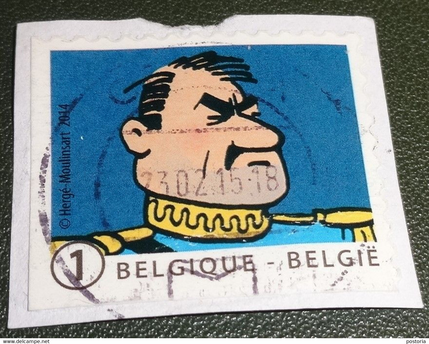 België - Michel - 4460  - 2018 - Gebruikt - Onafgeweekt - Used On Paper - Kuifje Vrienden - TinTin -  Generaal Alcazar - Usados