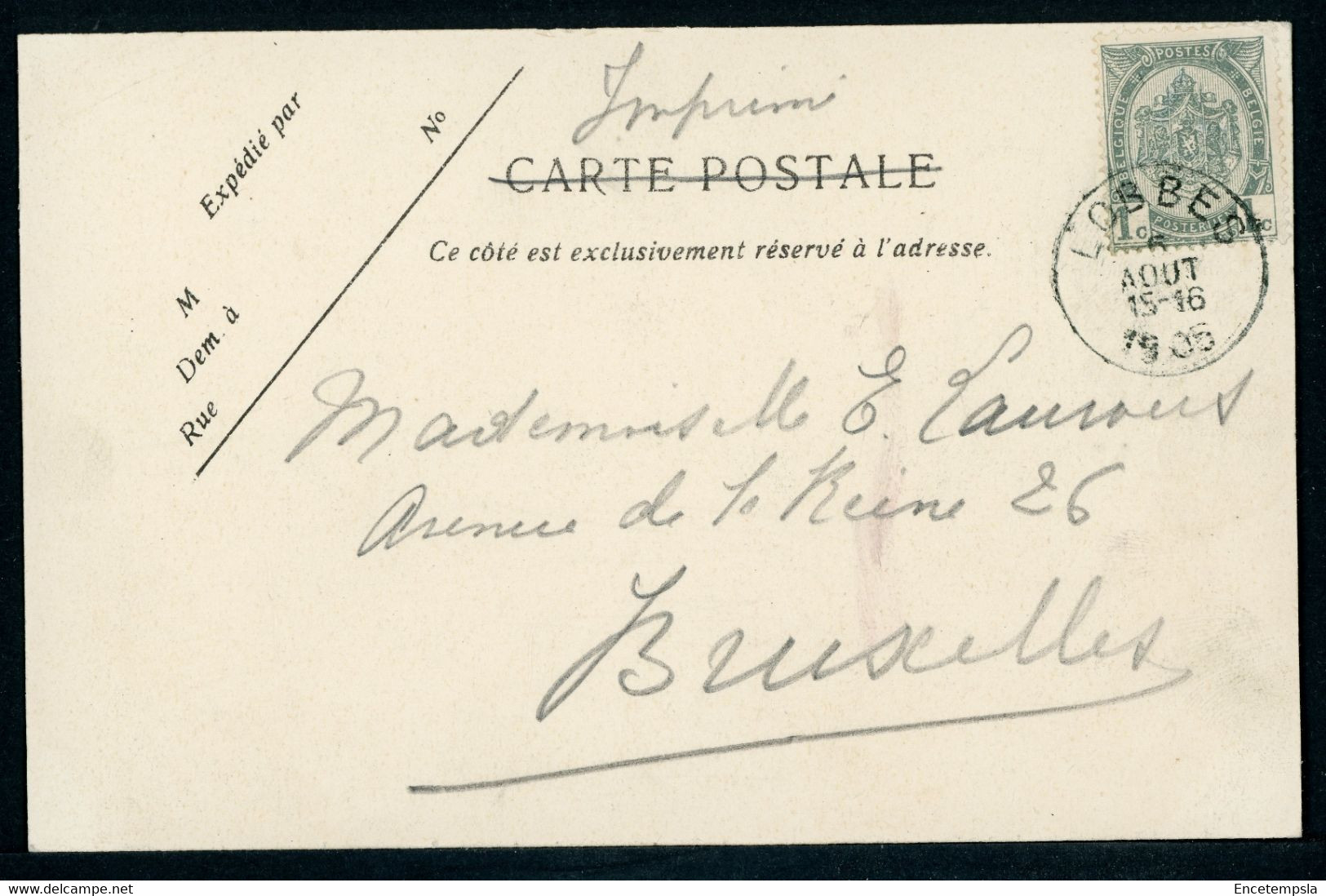 CPA - Carte Postale - Belgique - Pierre Tombale De St Dodon, Ancien Abbé De Lobbes - 1905 (CP21140) - Lobbes