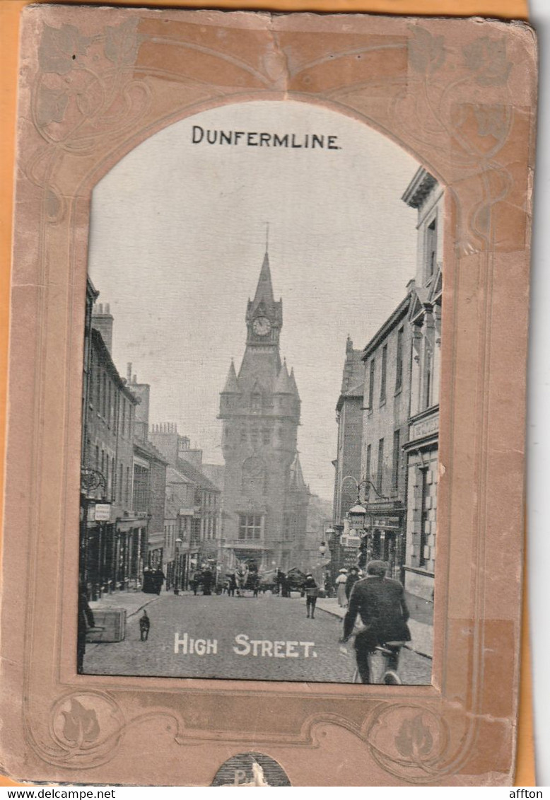 Dunfermline UK 1908 Postcard Album - Fife